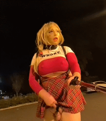 Sissy cheerleader whore exposed in public #107110826