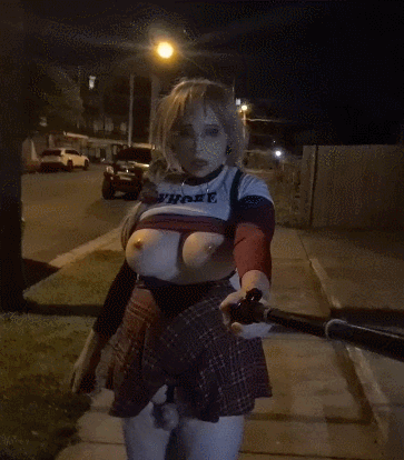 Sissy cheerleader whore exposed in public #107110830