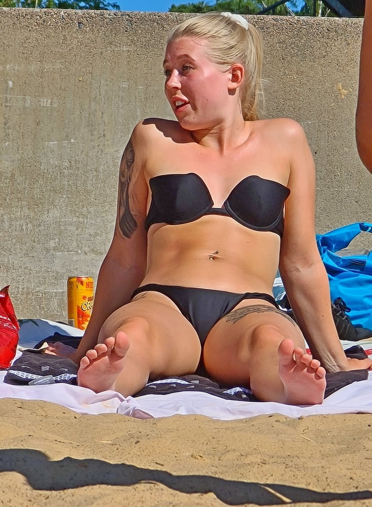 Blonde Swedish Beach Slut #88418305