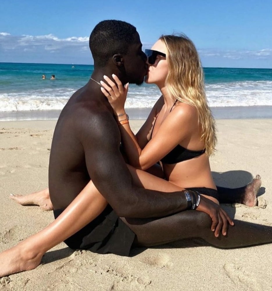 Real White Women Find Black Men With BBC Beach IR #90192941