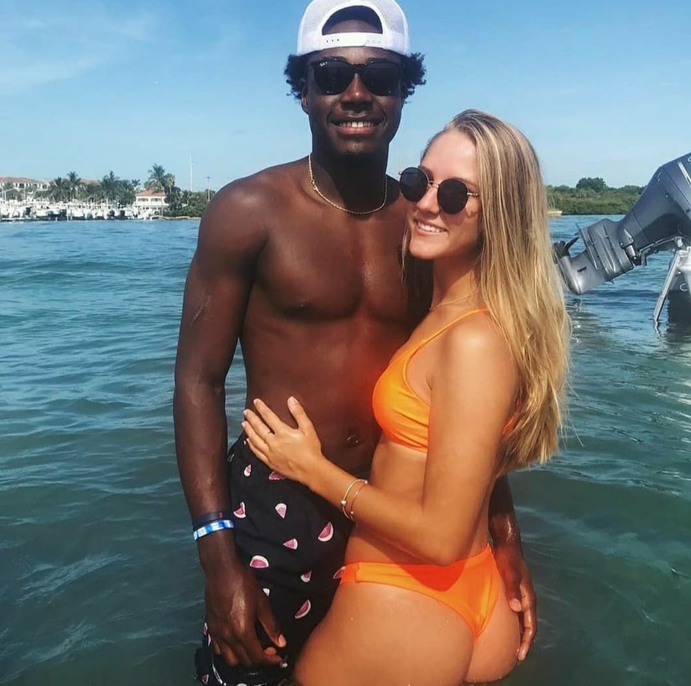 Real White Women Find Black Men With BBC Beach IR #90192942