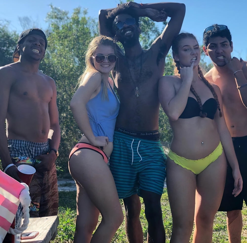 Real White Women Find Black Men With BBC Beach IR #90192955