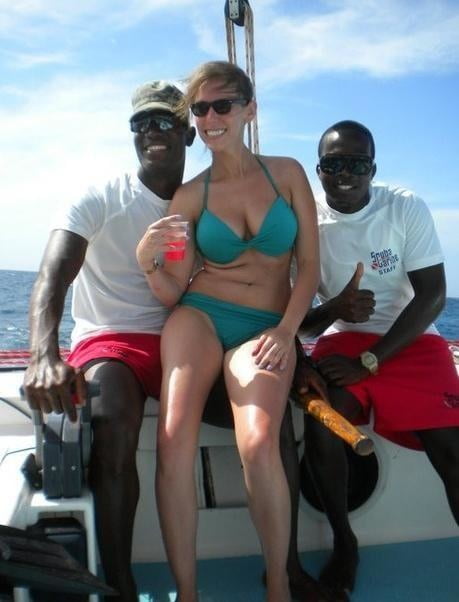 Real White Women Find Black Men With BBC Beach IR #90192960