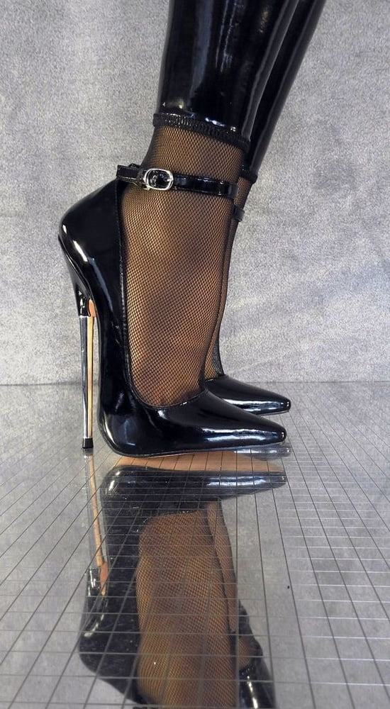 I love high heels in nylon feet #91369767