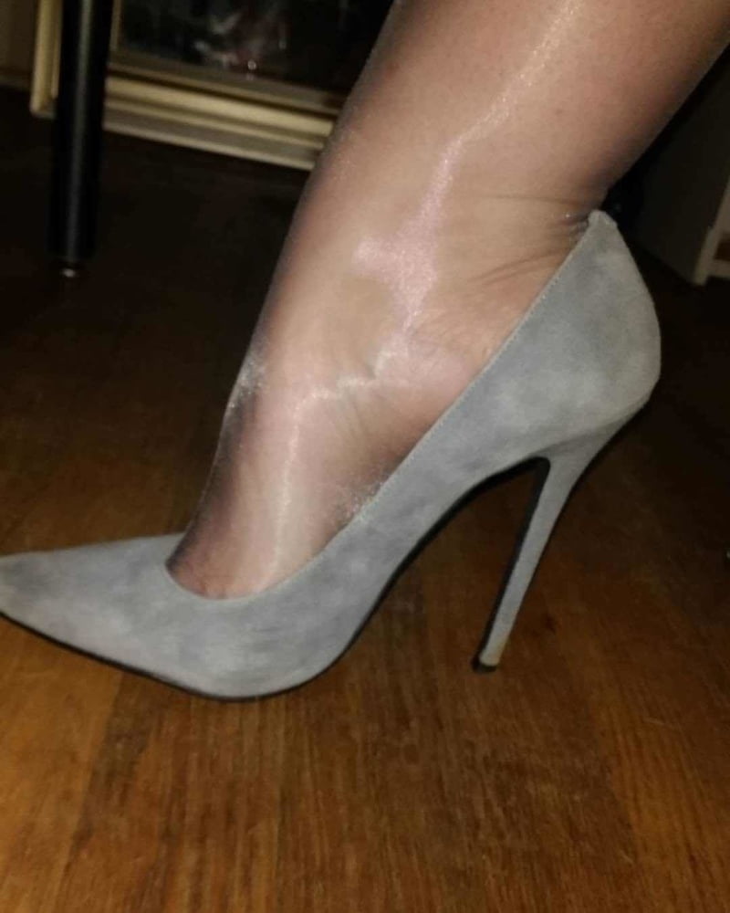 I love high heels in nylon feet #91369913