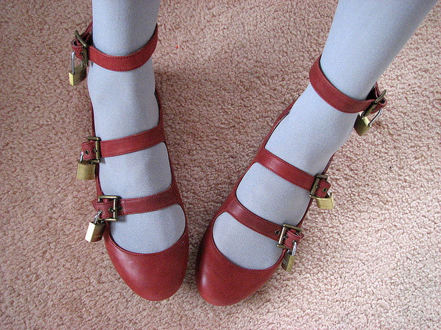 I love high heels in nylon feet #91369970