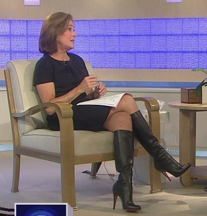 Female Celebrity Boots &amp; Leather - Meredith Vieira #99968803