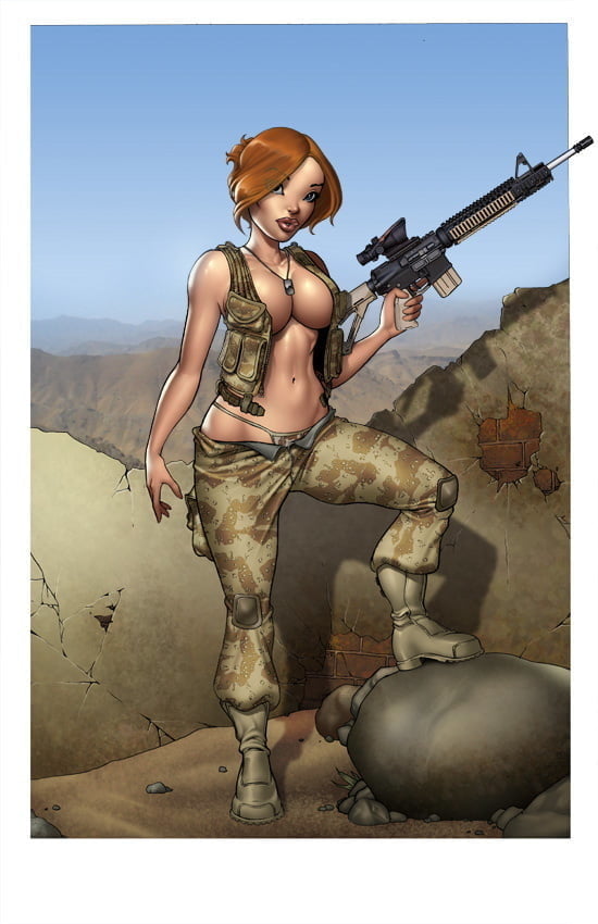 Soldiers and Girls with Guns #89895280