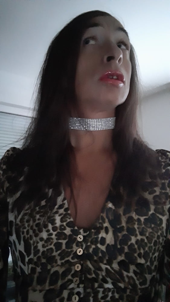 Sissy Tygra in leopard dress on 2019 octobre. #106877988