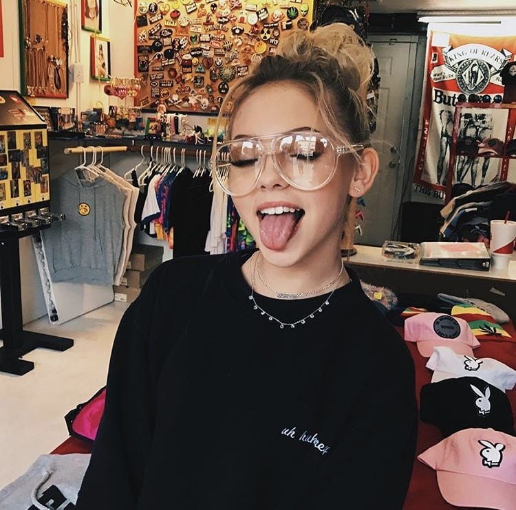Jordyn Jones looking cute in glasses. #80737550