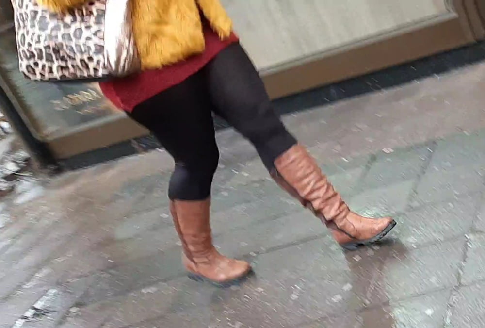Big butt in boots and leggings #104606236