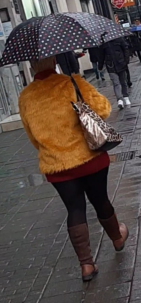 Big butt in boots and leggings #104606240