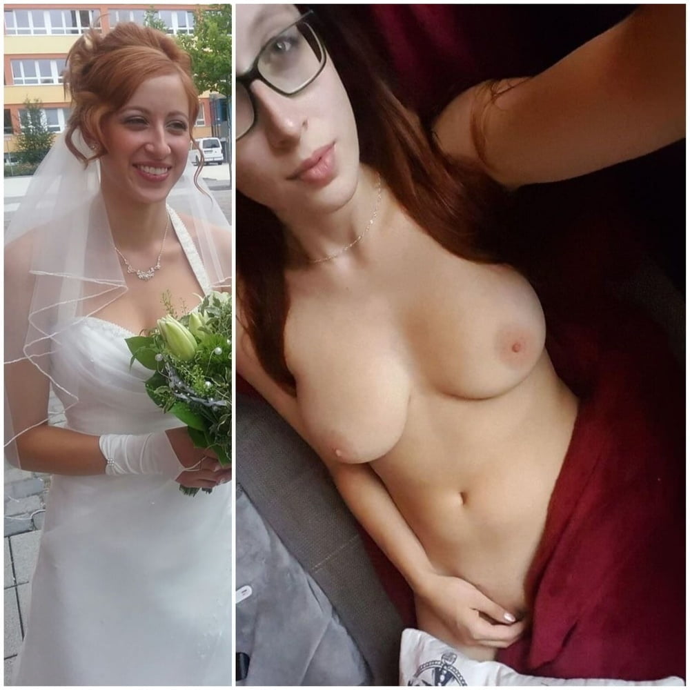 Wedding day brides dressed undressed on off ready to fuck #81389785