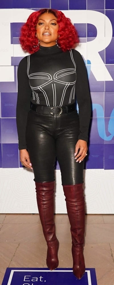 Female Celebrity Boots &amp; Leather - Taraji P Henson #94743932