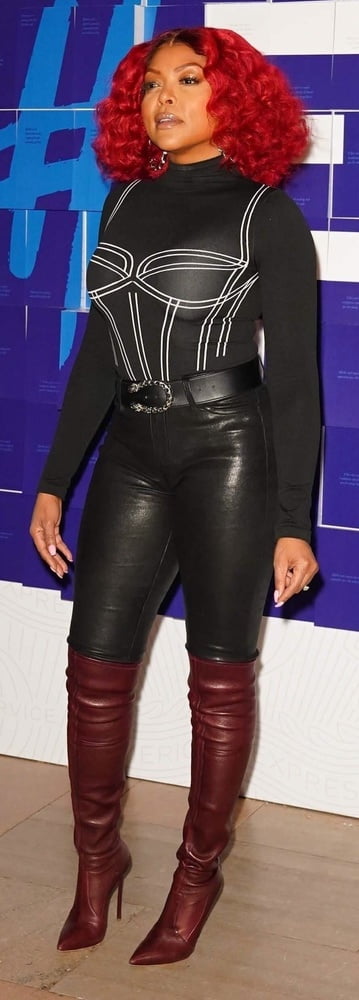 Female Celebrity Boots &amp; Leather - Taraji P Henson #94743933