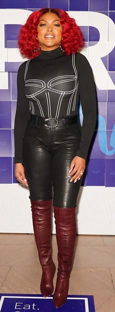 Female Celebrity Boots &amp; Leather - Taraji P Henson #94743940