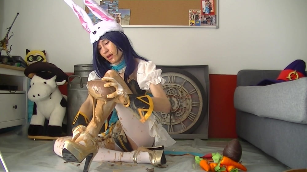 Lucina messy chocolate Easter cosplay trap #107091396