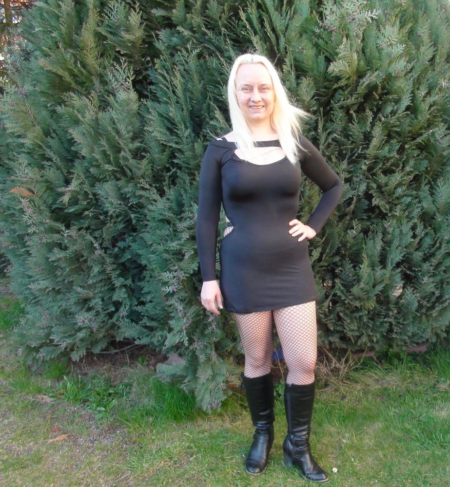 horny amateur MILF Yvonne in hot dress #101401330