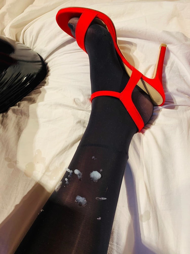 Nylon and Heels Play on Bed #88568696