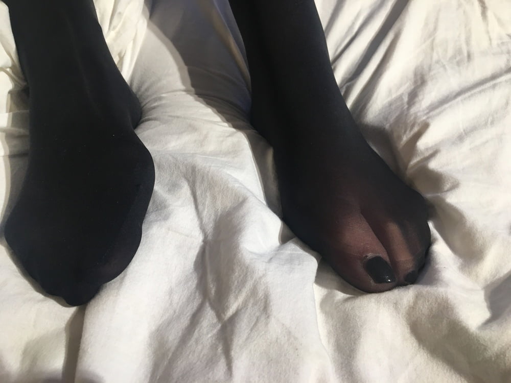 Nylon and Heels Play on Bed #88568719