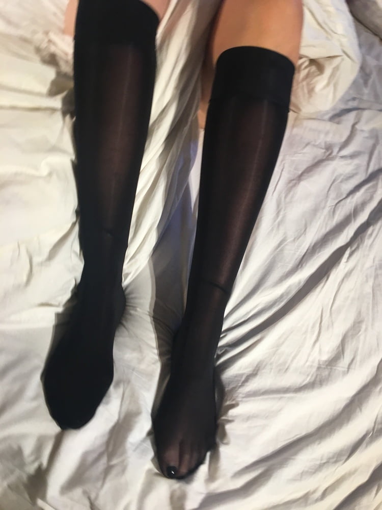 Nylon and Heels Play on Bed #88568721