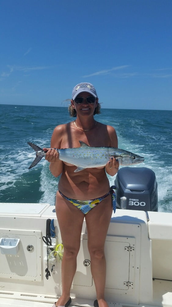 Hot Milf Bikini SC Fishing on a Boat #99094662