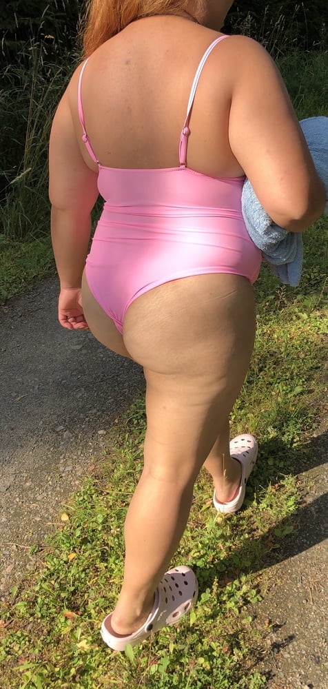 Summer in pink swimsuit #81356922
