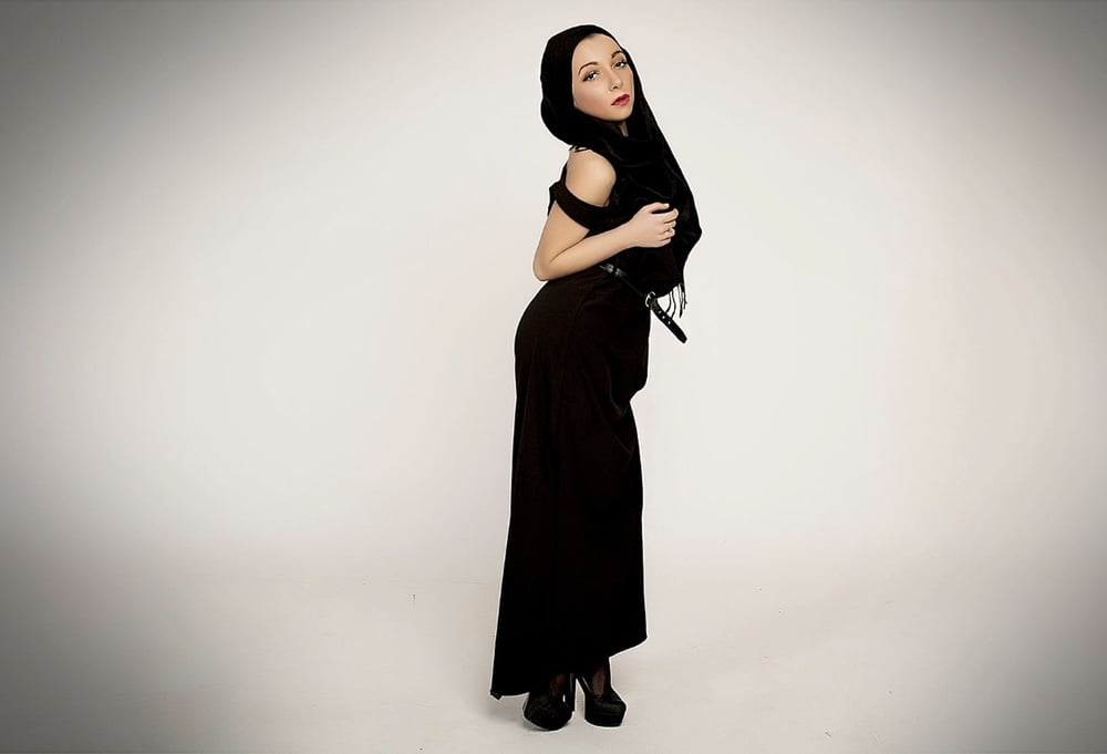 Hijab niqab heels nylons #91088618