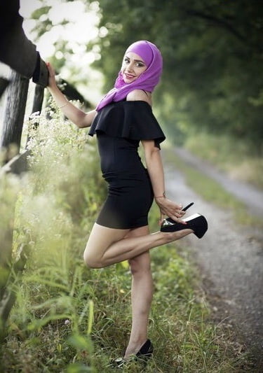 Hijab niqab heels nylons #91088630
