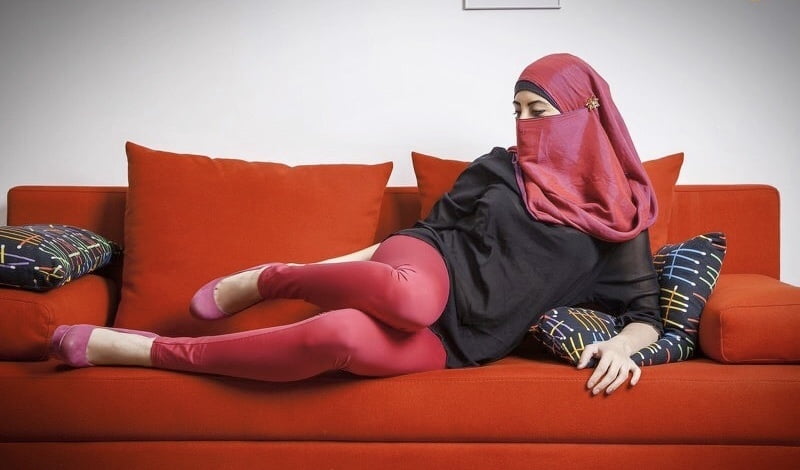 Hijab niqab heels nylons #91088645
