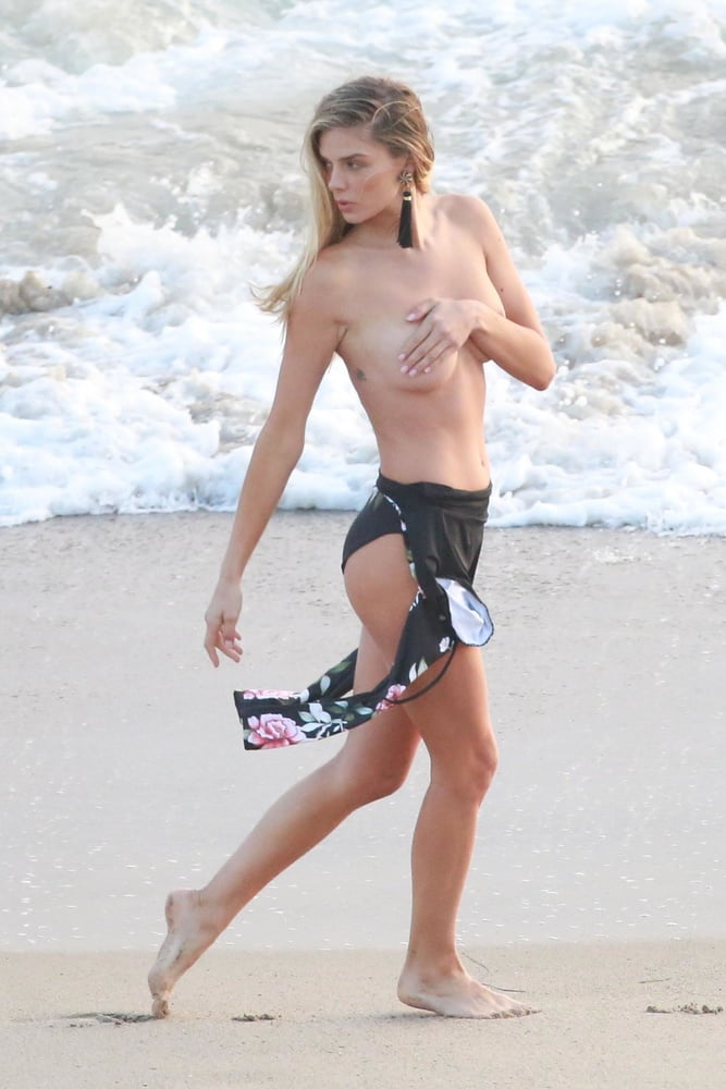 Danielle Knudson topless beach #97653825