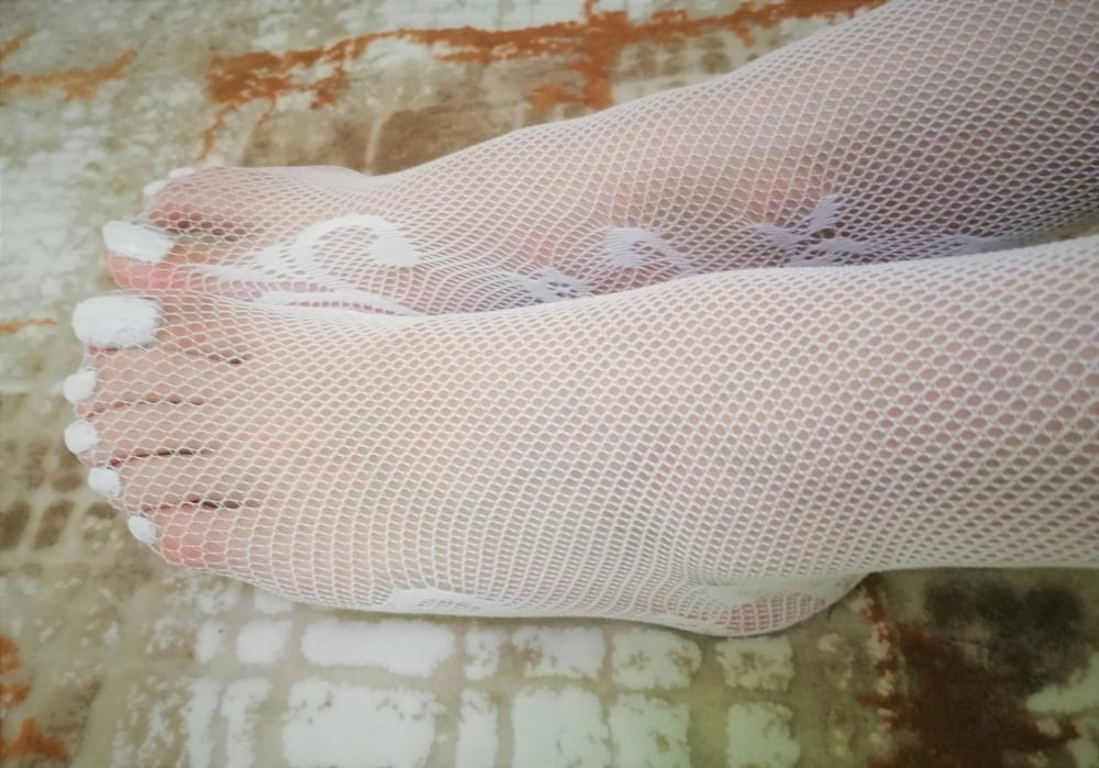 White Fishnets & My feet #106957225
