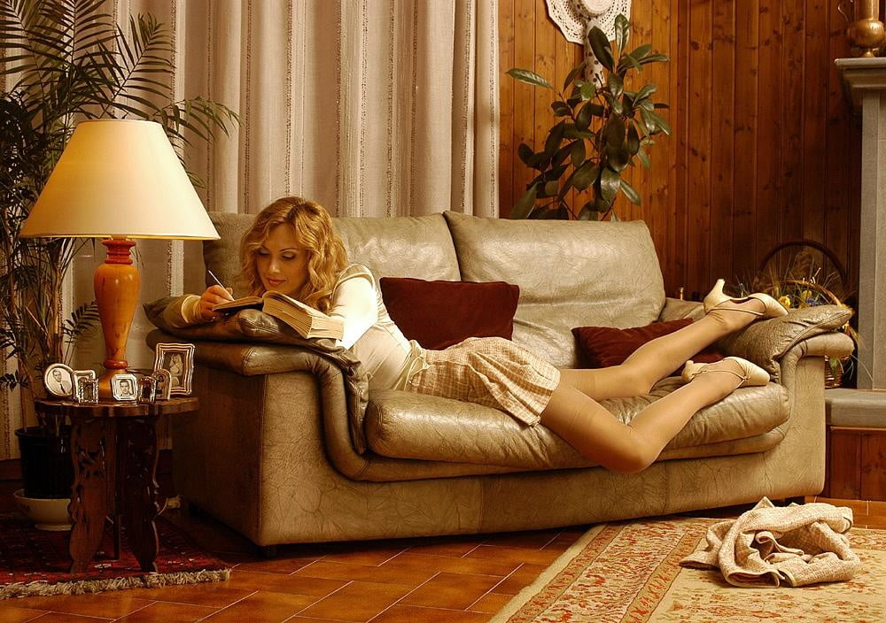 Studying On The Sofa #97667482