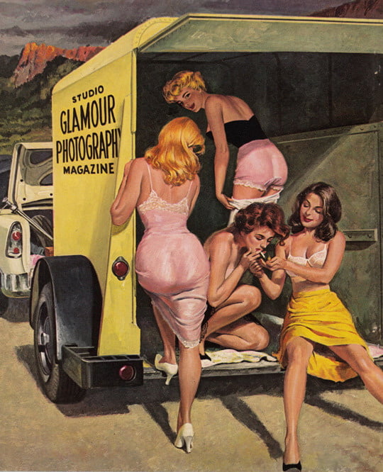Vintage Sexual Ads and Pin Up Girls #92833269