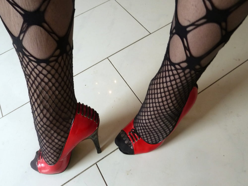 My wife's pantyhose, socks and heels #106980284