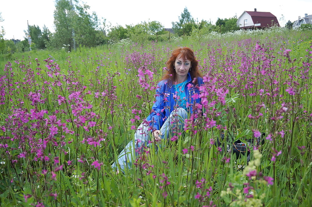 My Wife in White Flowers (near Moscow) #106738505