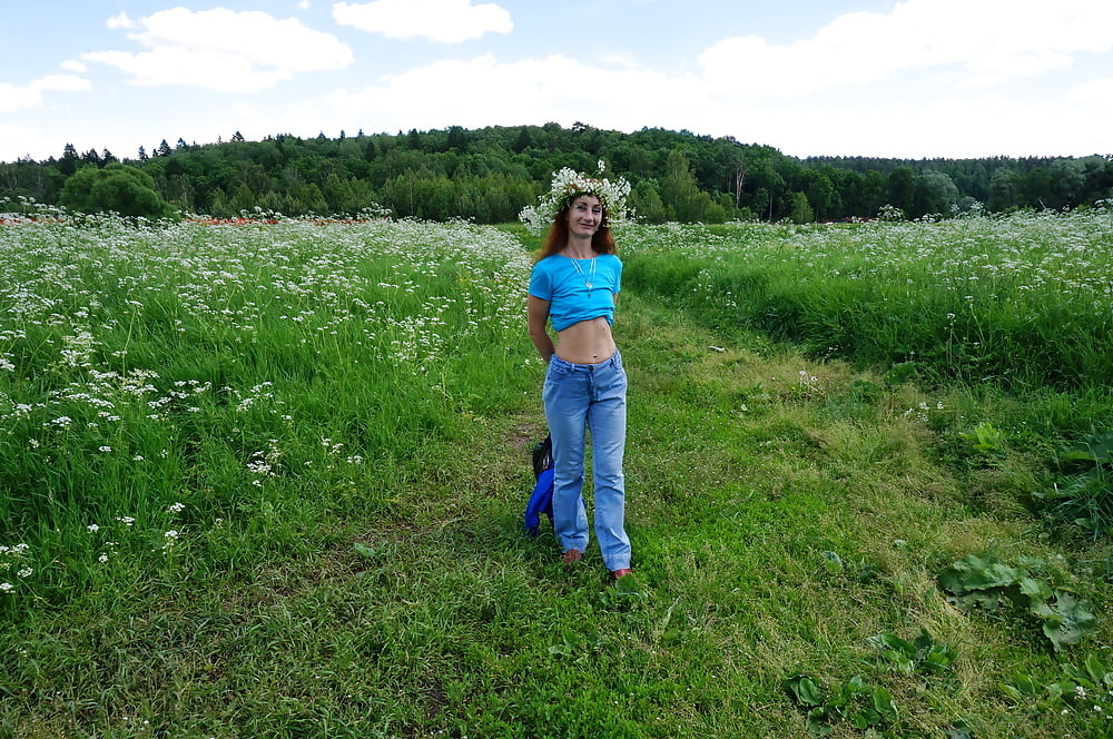 My Wife in White Flowers (near Moscow) #106738548