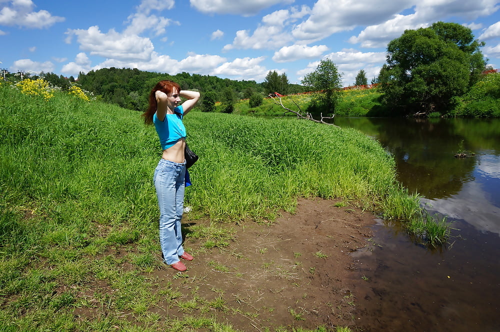 My Wife in White Flowers (near Moscow) #106738567