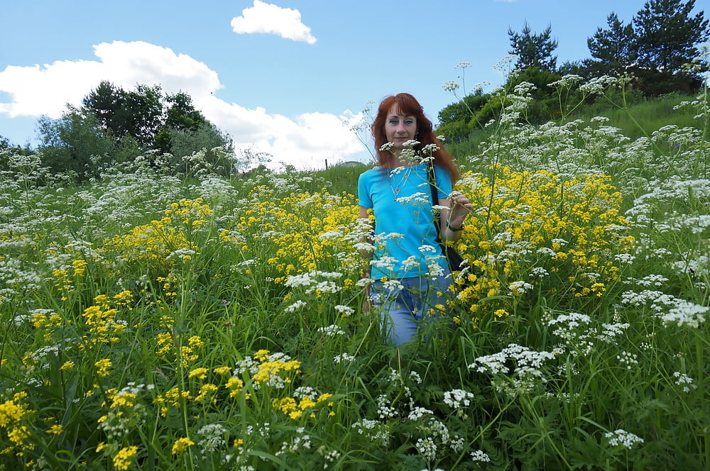 My Wife in White Flowers (near Moscow) #106738568