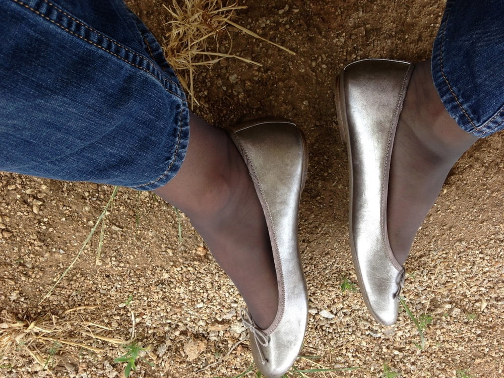 Nylon Feet in Flats &amp; Ballerinas #92512121