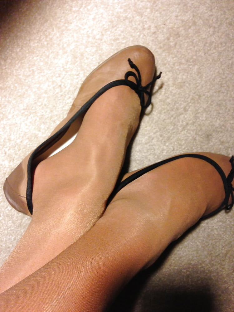 Nylon Feet in Flats &amp; Ballerinas #92512124