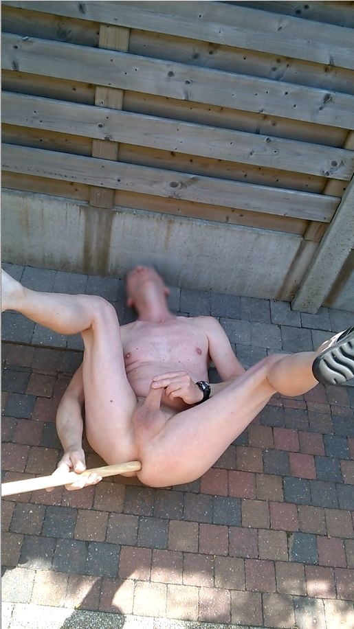 random public outdoor exhibitionist bondage jerking #106868604