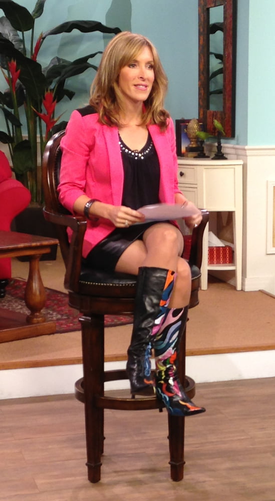 Female Celebrity Boots &amp; Leather - US Newswomen #99968057
