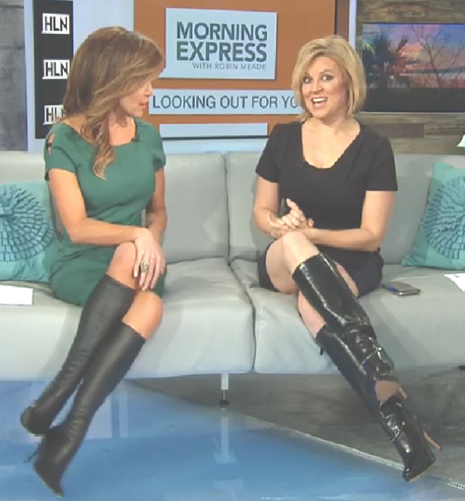 Female Celebrity Boots &amp; Leather - US Newswomen #99968097