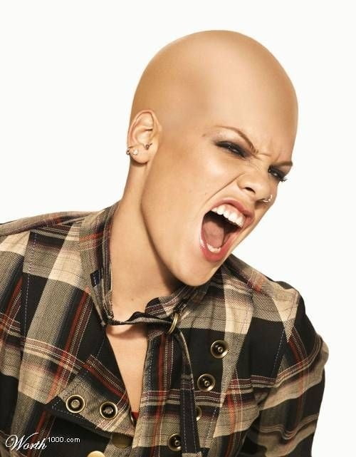 Celebrity bald fakes #91034075