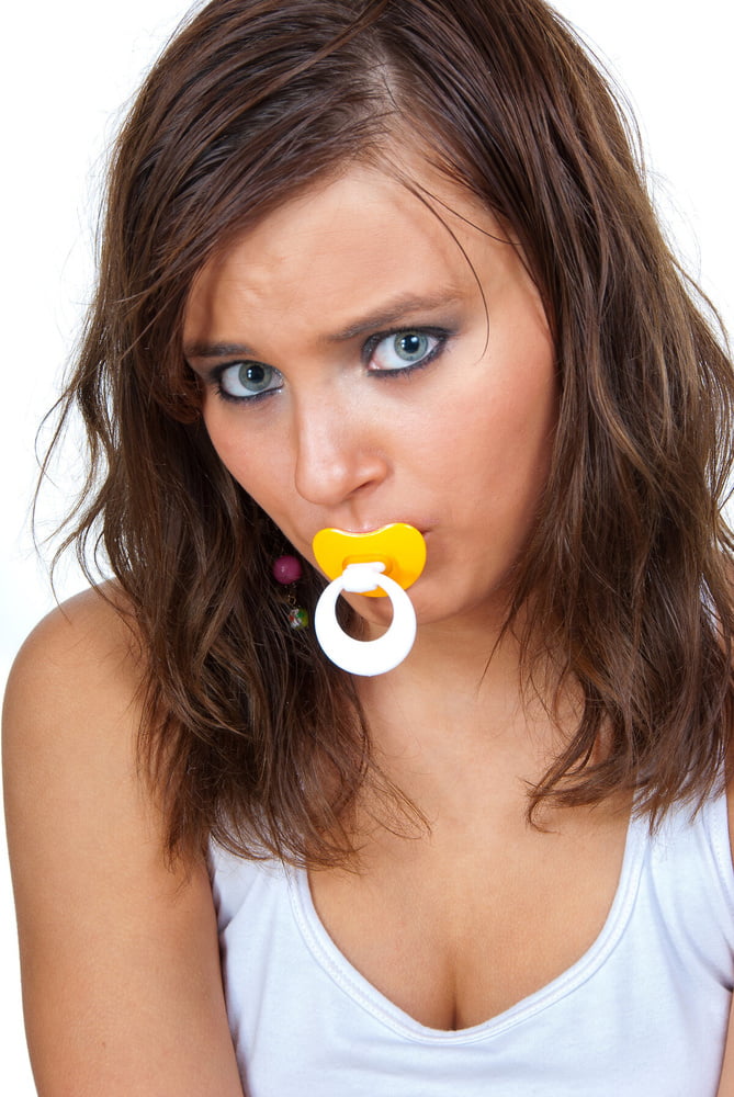 Sucking pacifier and some girls #97165464