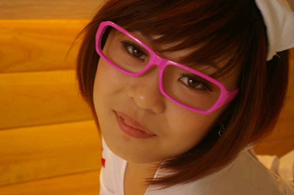 Asian Pink Glasses #105861385