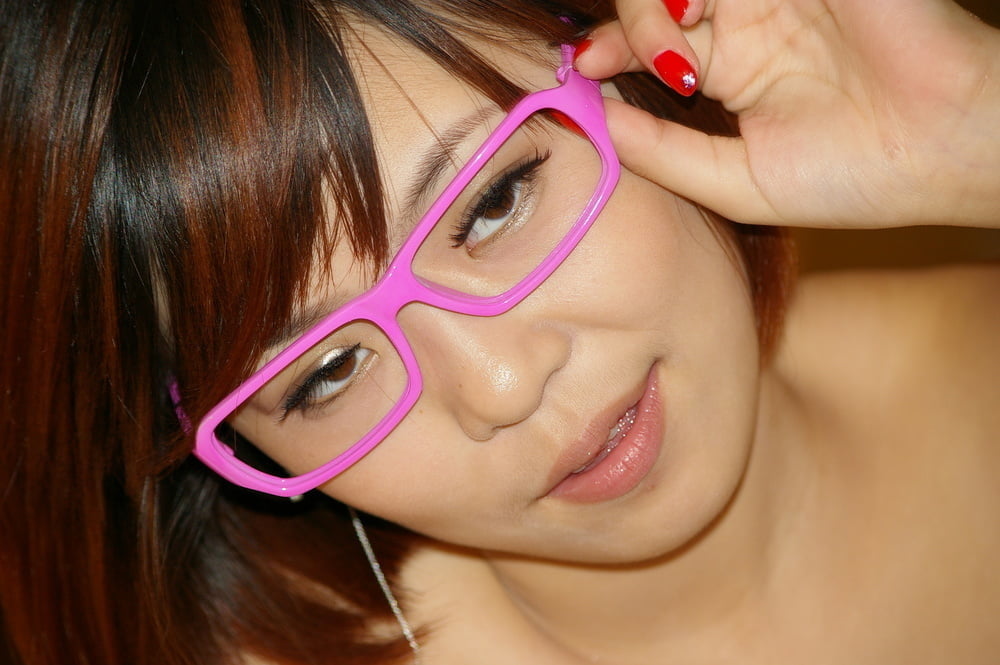 Asian Pink Glasses #105861536