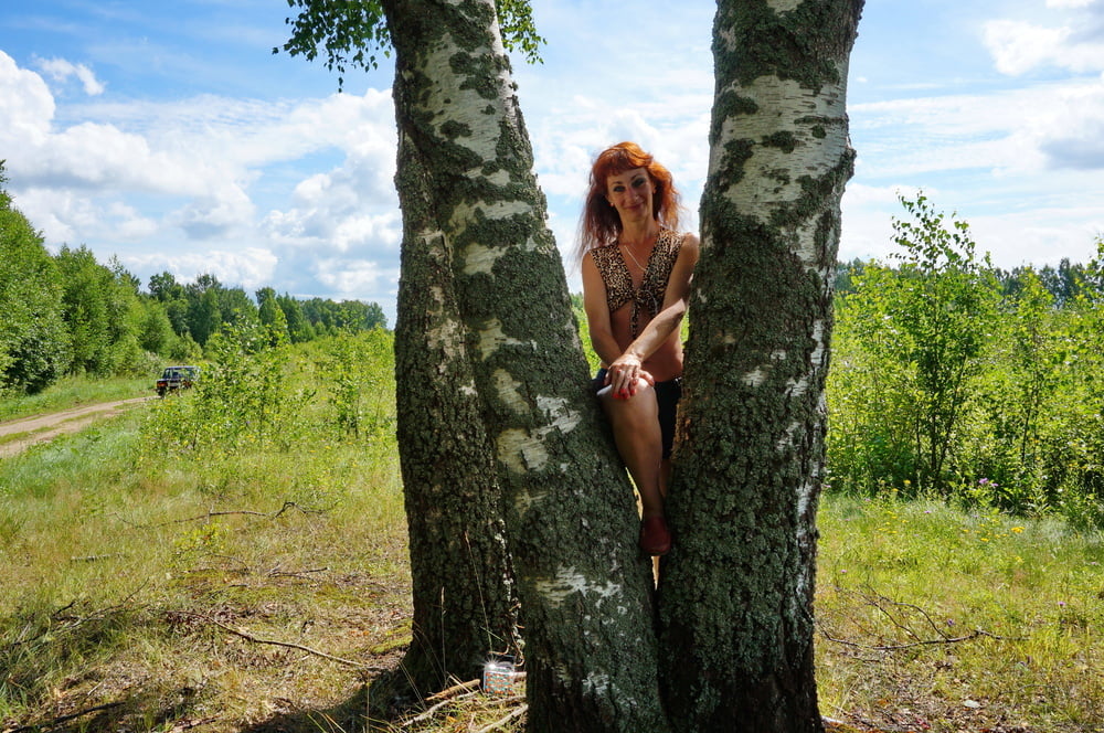 Red Hair and Birch #107215057