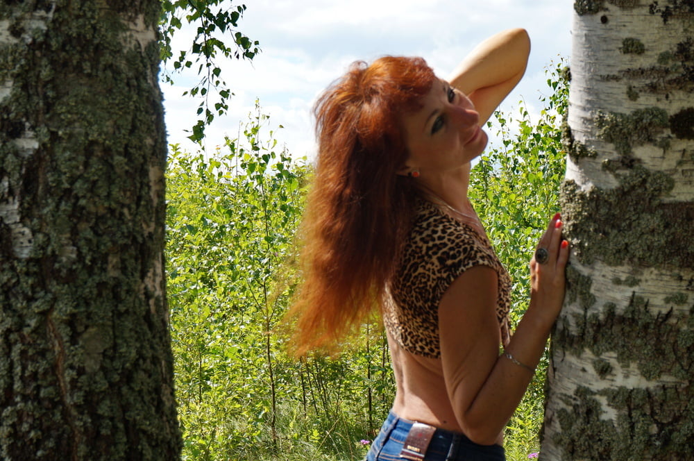 Red Hair and Birch #107215075